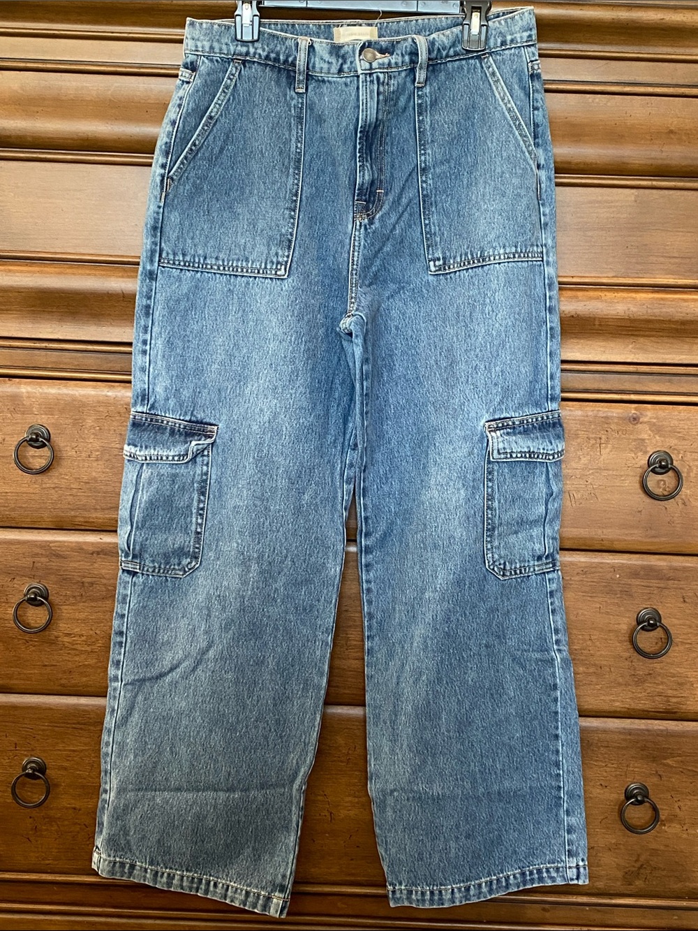 Altar’d State High Waist Cargo Jeans size 31 inseam 31”